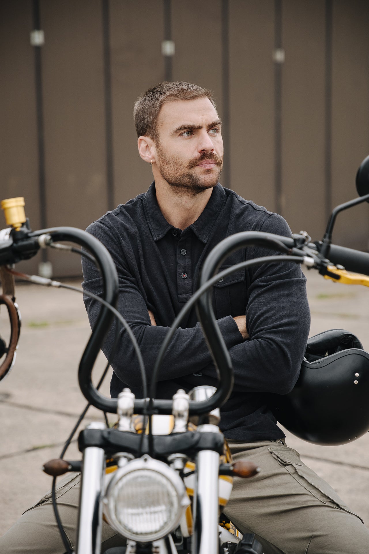 

Polo manches longues Hombres Matthew Maclado black | Freeman T. Porter