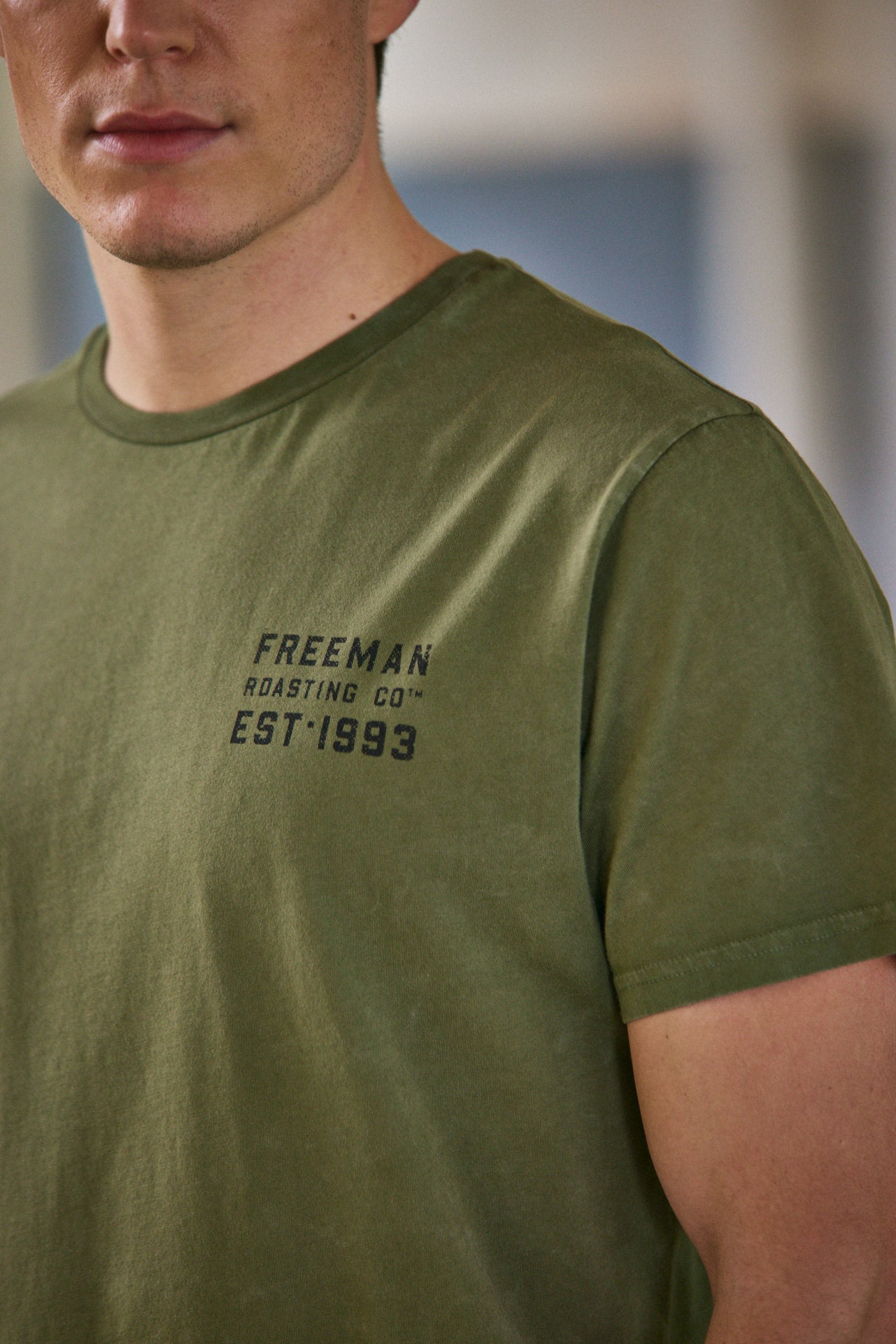 

T-Shirt col rond Hombres Ivander Hot Shot winter moss | Freeman T. Porter