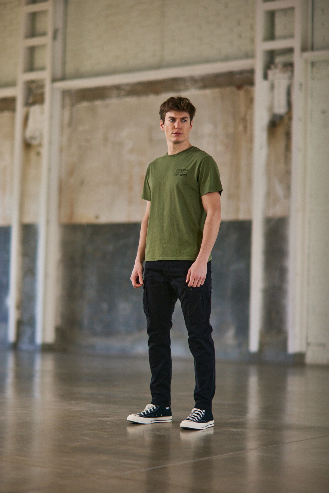 

T-Shirt col rond Hombres Ivander Hot Shot winter moss | Freeman T. Porter