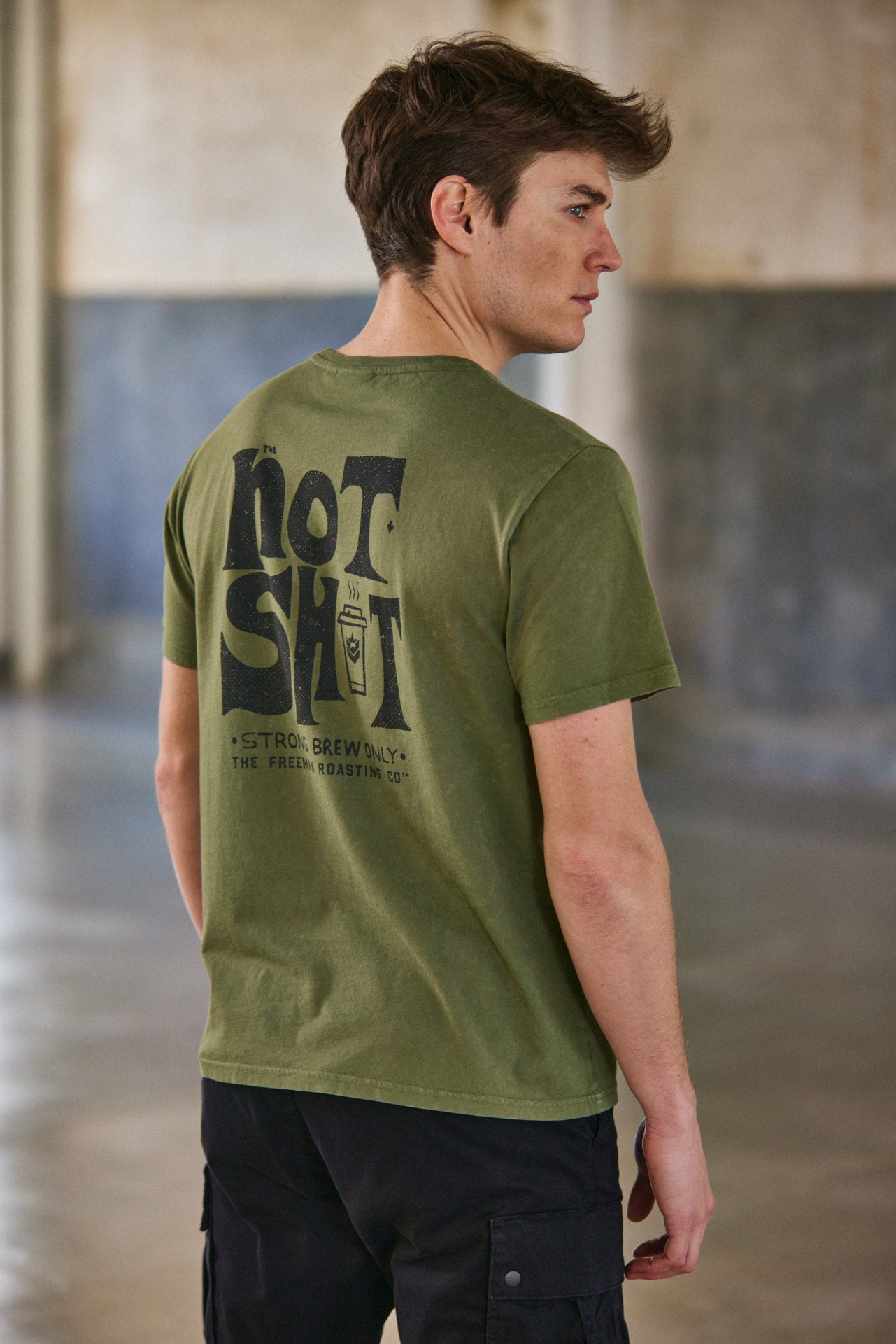 

T-Shirt col rond Hombres Ivander Hot Shot winter moss | Freeman T. Porter