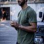 

T-Shirt col rond Hombres Flavio Illinois winter moss | Freeman T. Porter