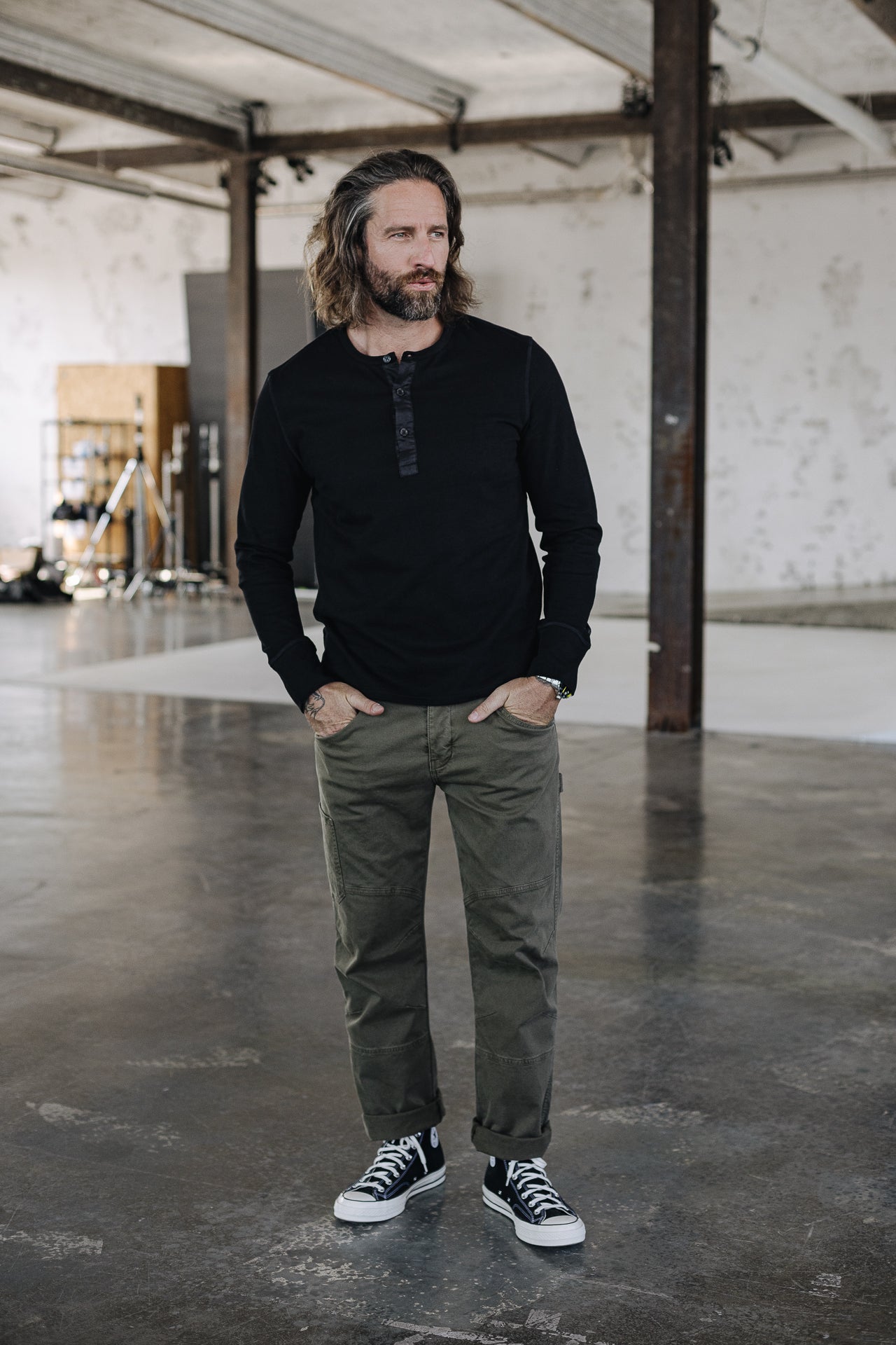 

T-Shirt manches longues Hombres Warren Hambourg black | Freeman T. Porter