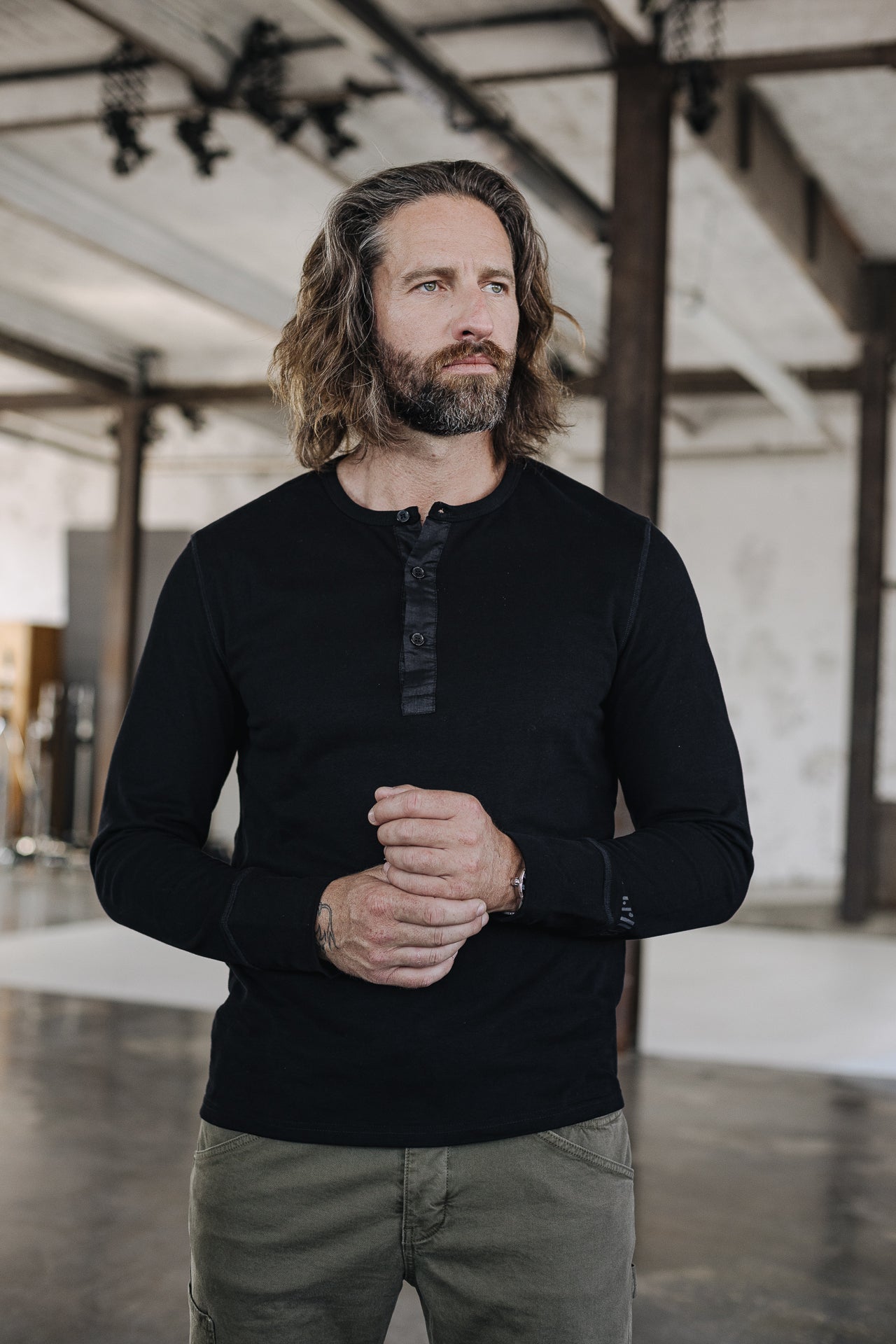

T-Shirt manches longues Hombres Warren Hambourg black | Freeman T. Porter