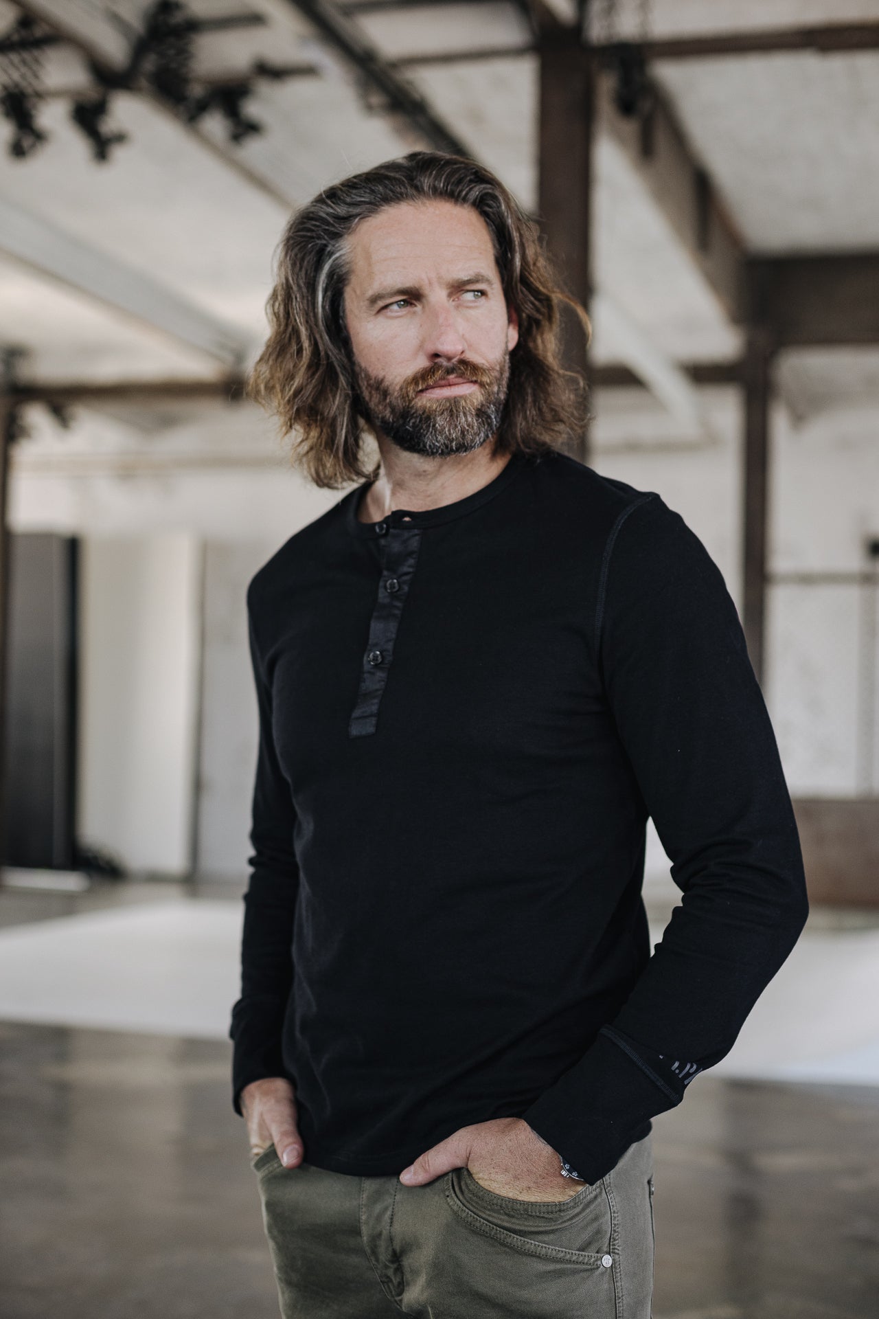 

T-Shirt manches longues Hombres Warren Hambourg black | Freeman T. Porter