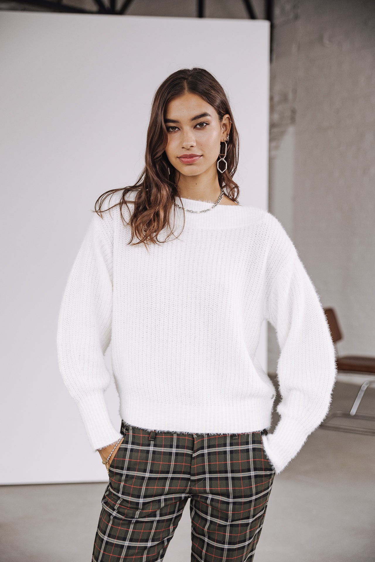   
            

Pull col bateau Femme Peria Rib white | Freeman T. Porter
          