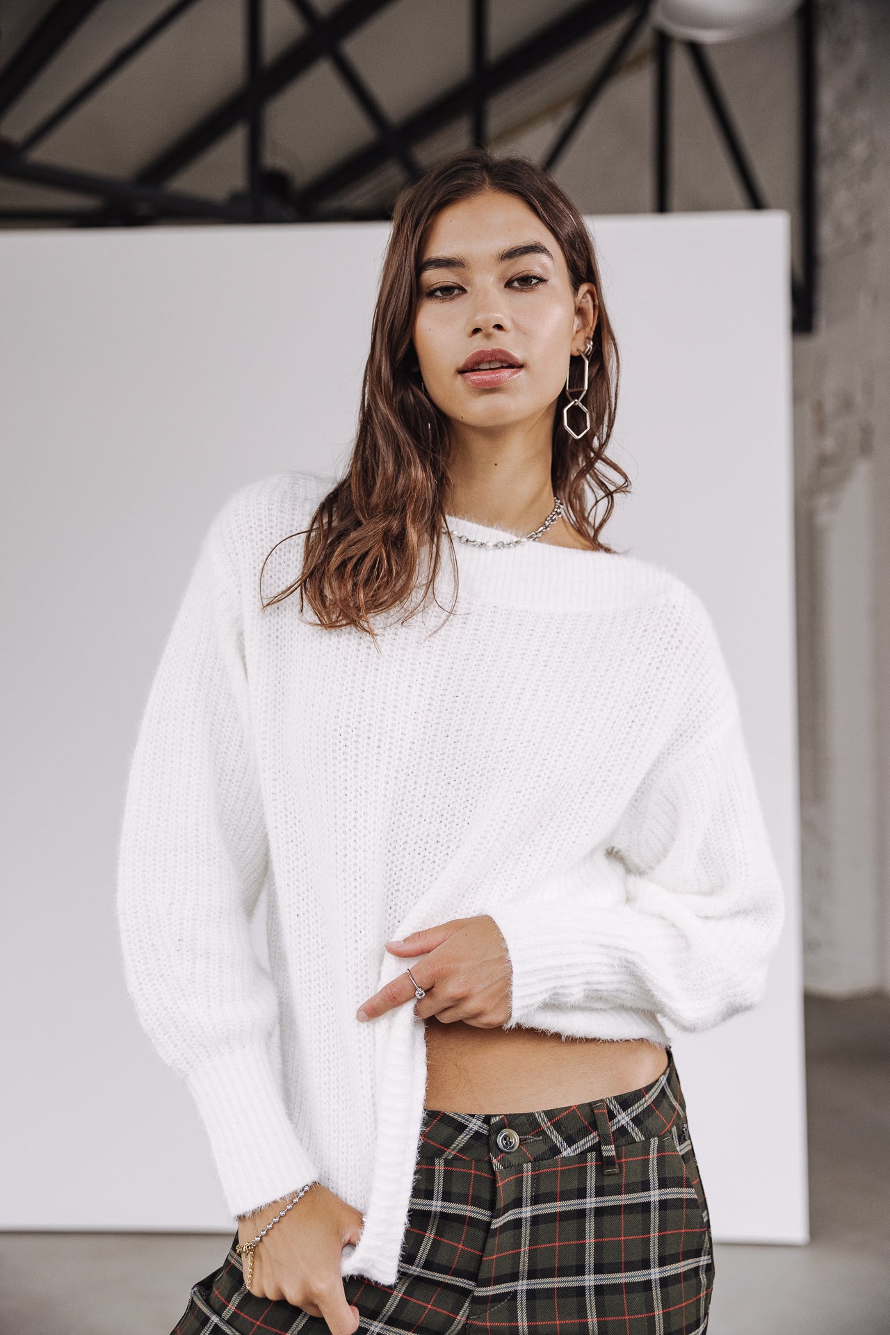 

Pull col bateau Femme Peria Rib white | Freeman T. Porter