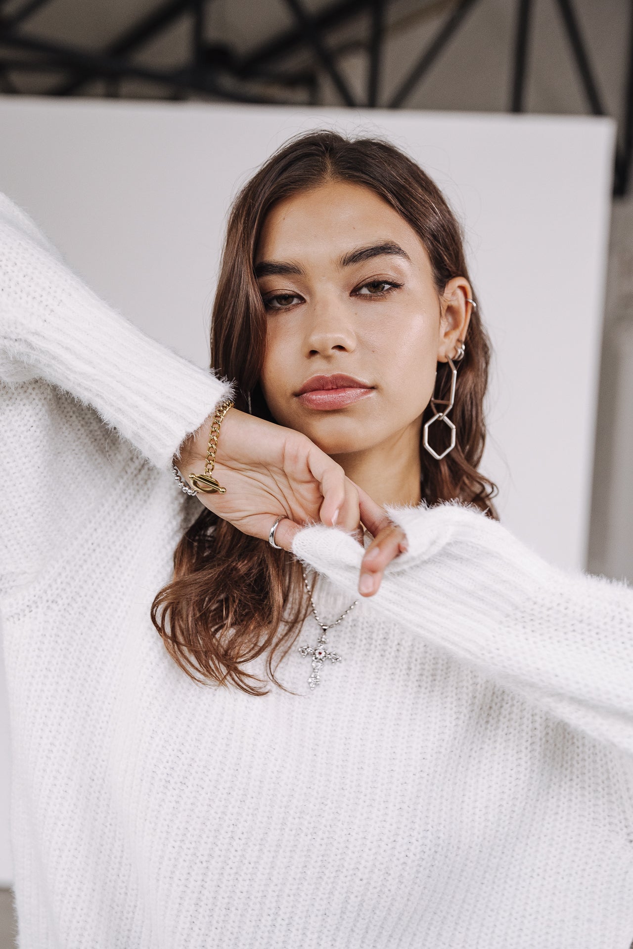 

Pull col bateau Femme Peria Rib white | Freeman T. Porter