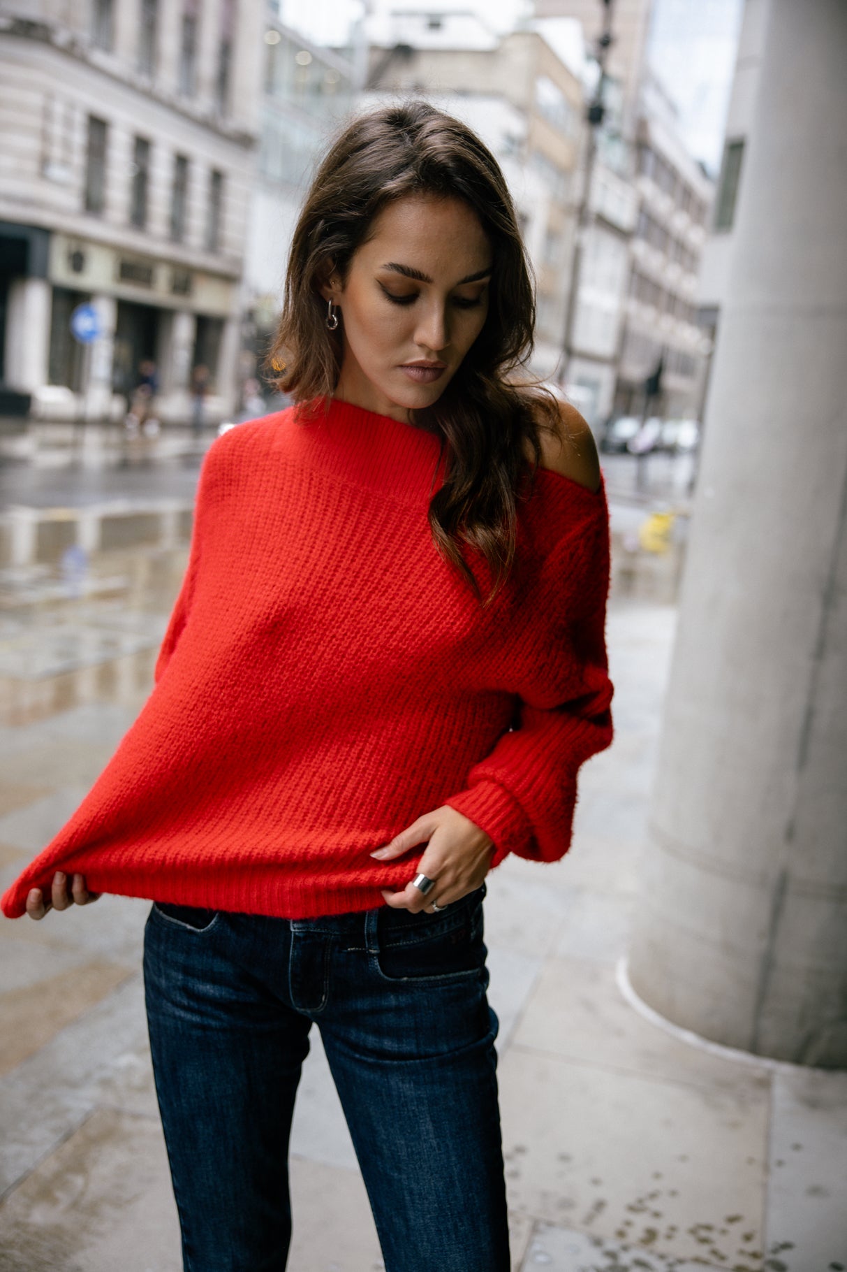 

Pull col bateau Frau Peria Rib salsa | Freeman T. Porter