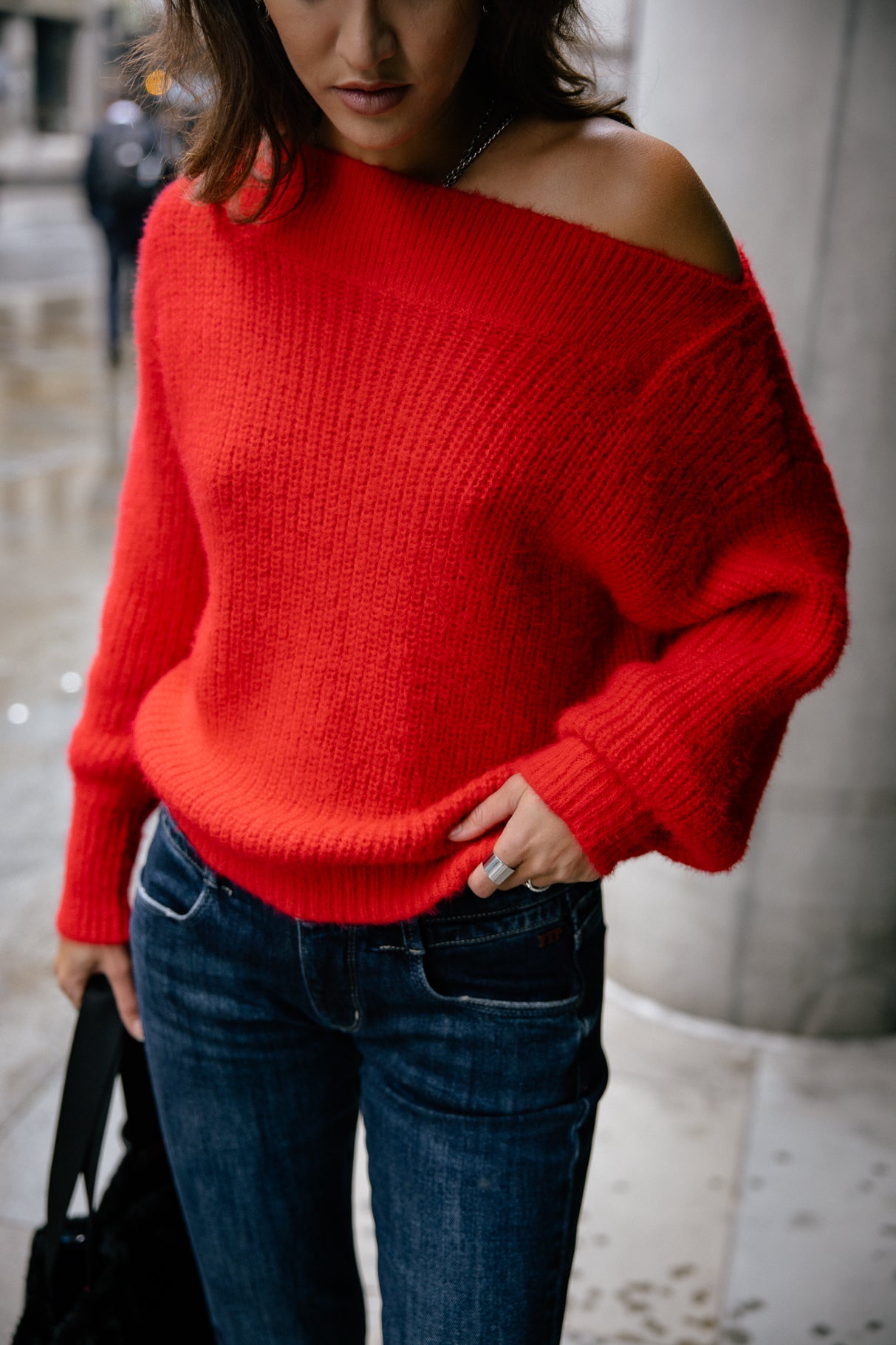 

Pull col bateau Frau Peria Rib salsa | Freeman T. Porter