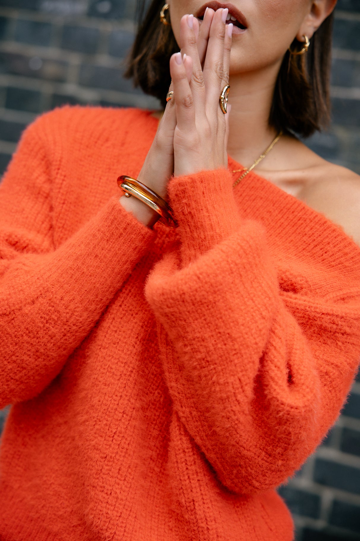 
              

Pull col bateau Frau Peria Rib mandarin | Freeman T. Porter
            