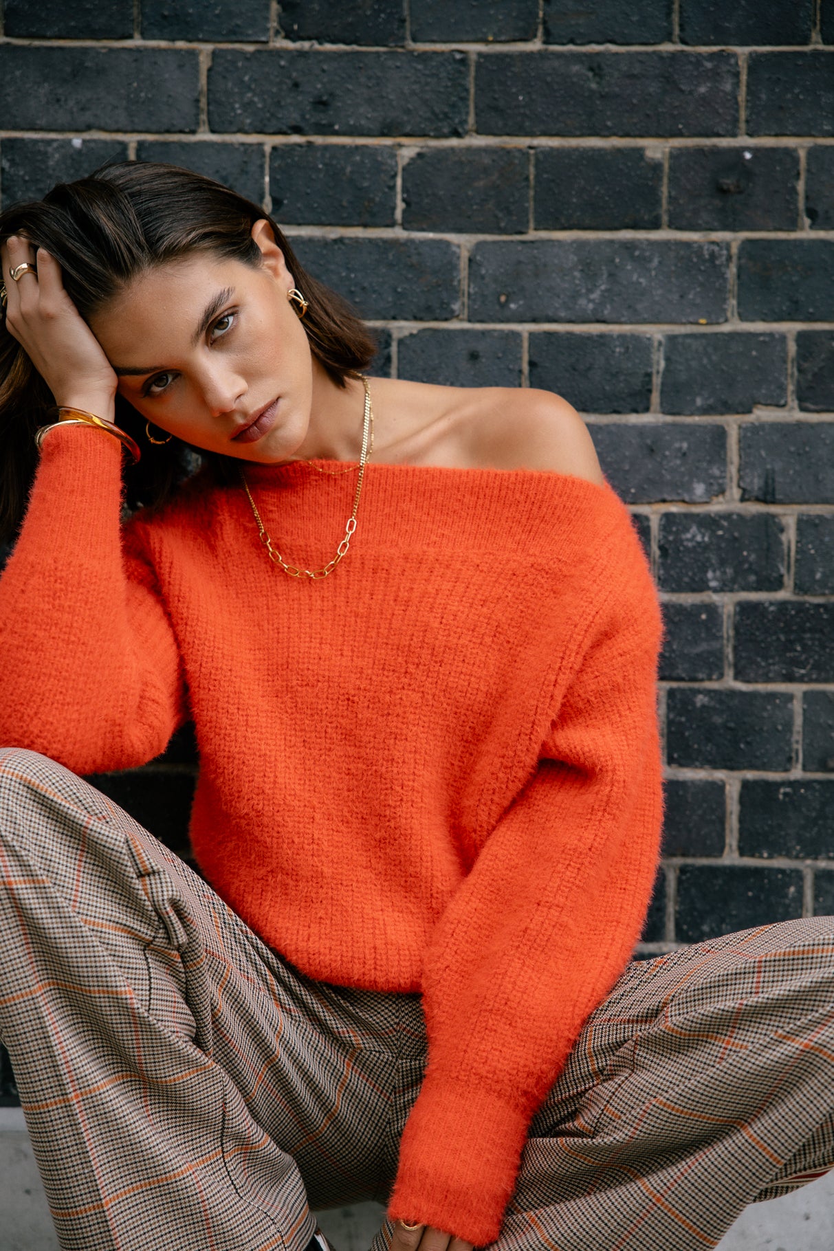 

Pull col bateau Frau Peria Rib mandarin | Freeman T. Porter