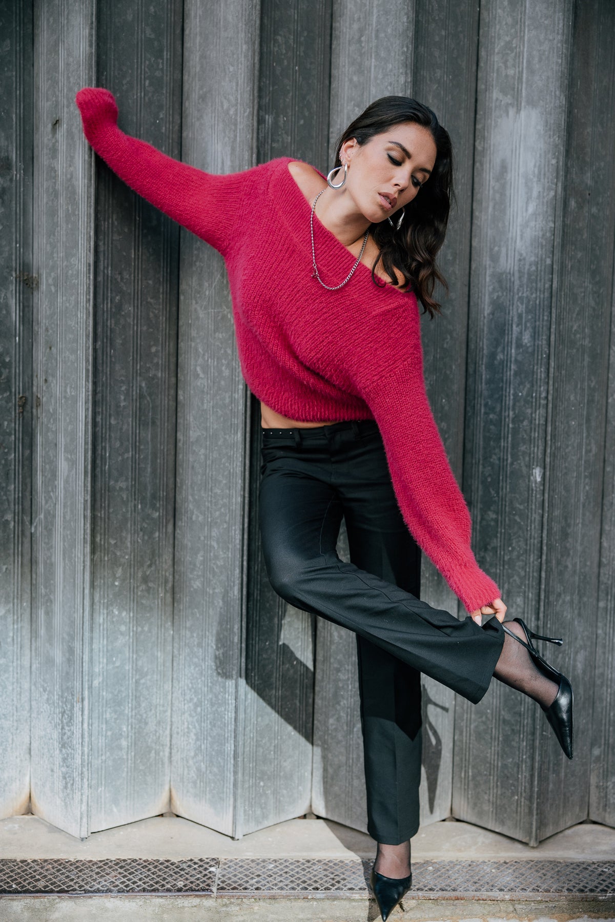 

Camisola com decote barco Mulher Peria Rib paradise pink | Freeman T. Porter