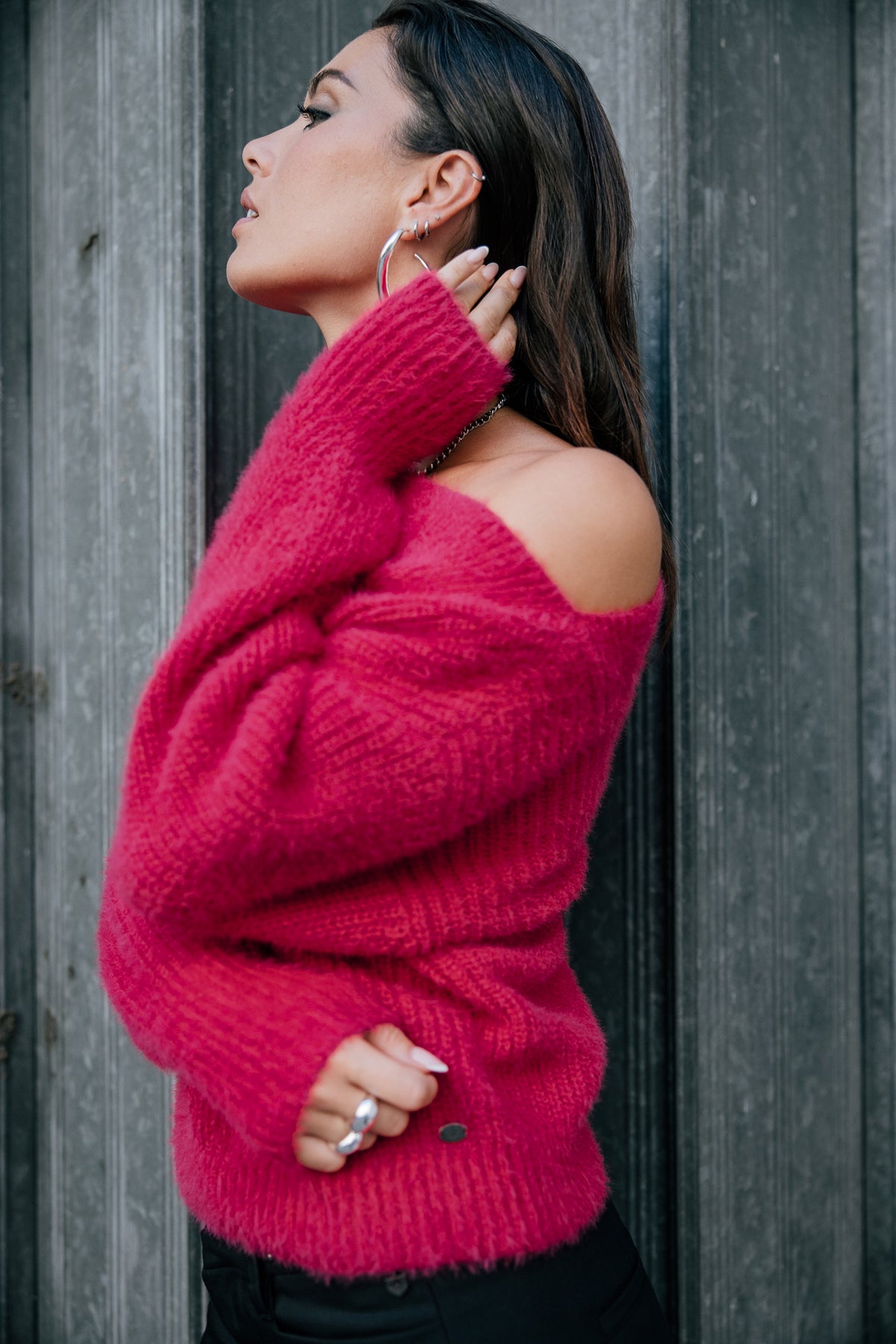 

Camisola com decote barco Mulher Peria Rib paradise pink | Freeman T. Porter