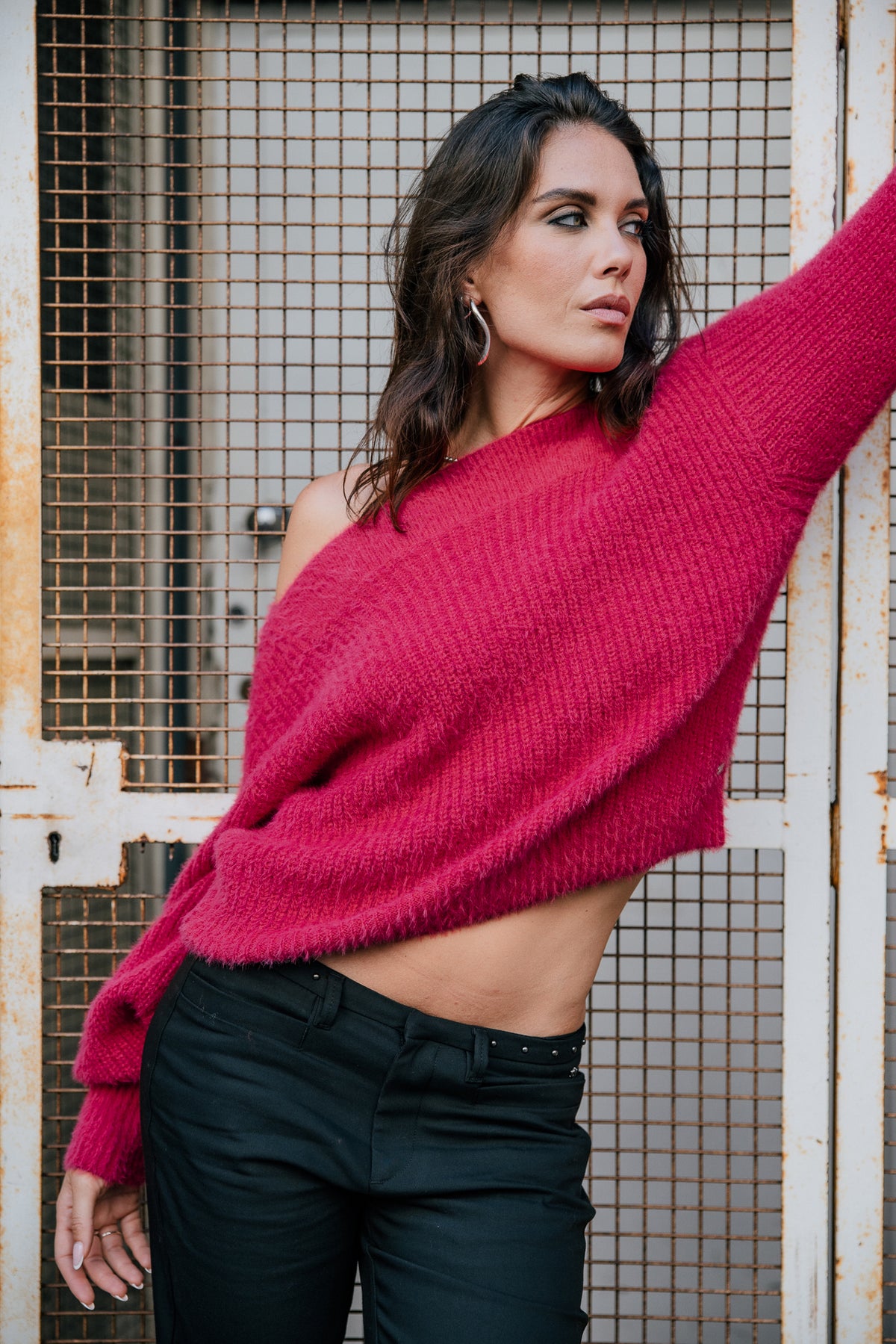 

Camisola com decote barco Mulher Peria Rib paradise pink | Freeman T. Porter
