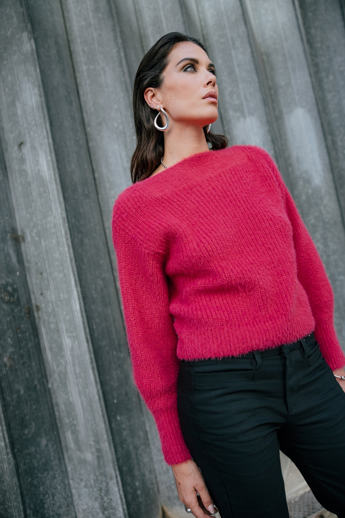 

Camisola com decote barco Mulher Peria Rib paradise pink | Freeman T. Porter