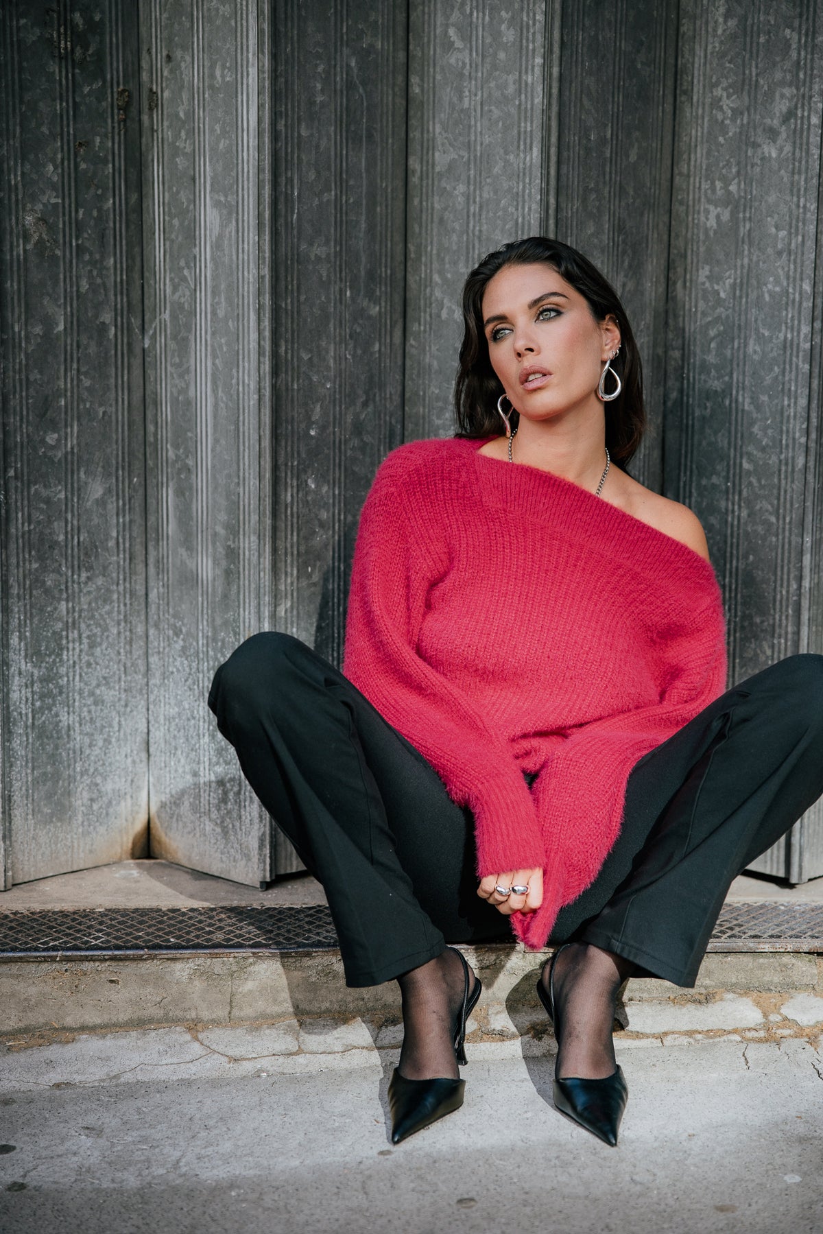 

Camisola com decote barco Mulher Peria Rib paradise pink | Freeman T. Porter