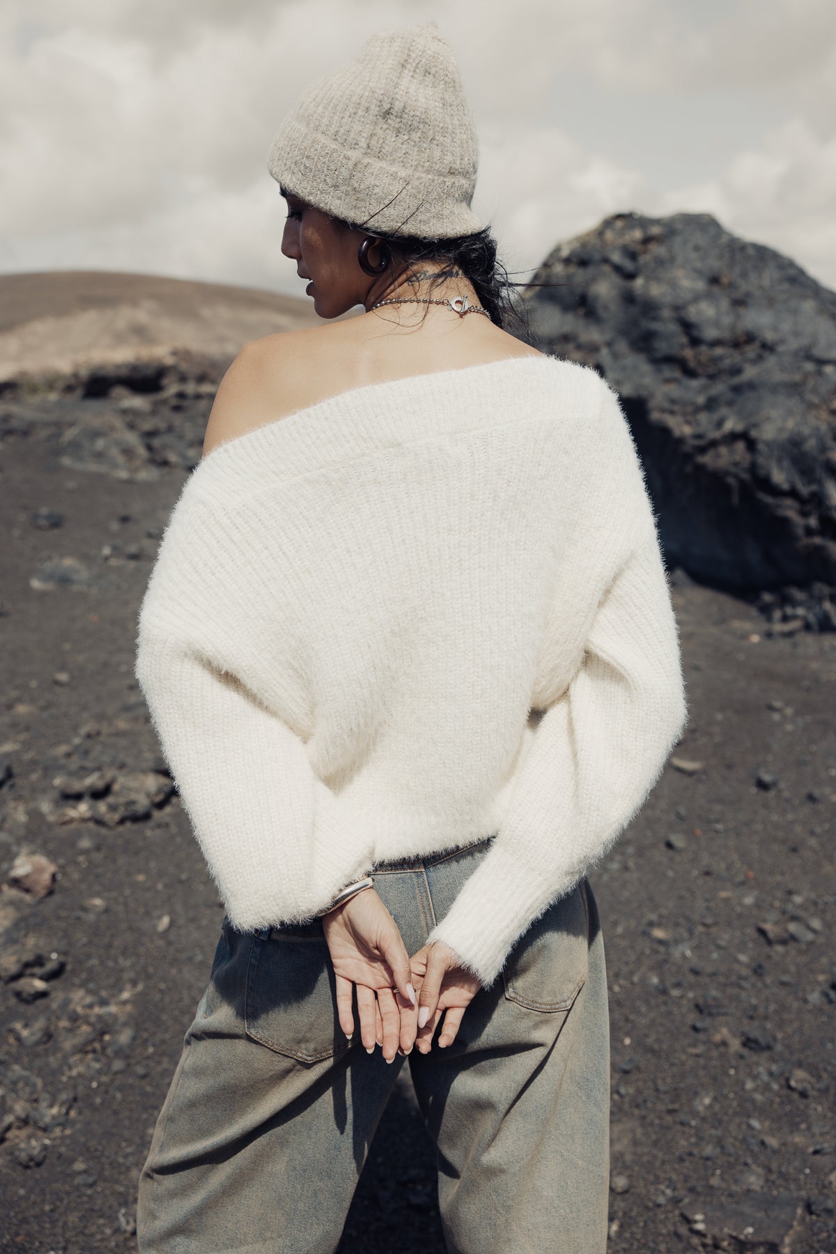 

Boat Neck Pullover Damen Peria Rib birch | Freeman T. Porter