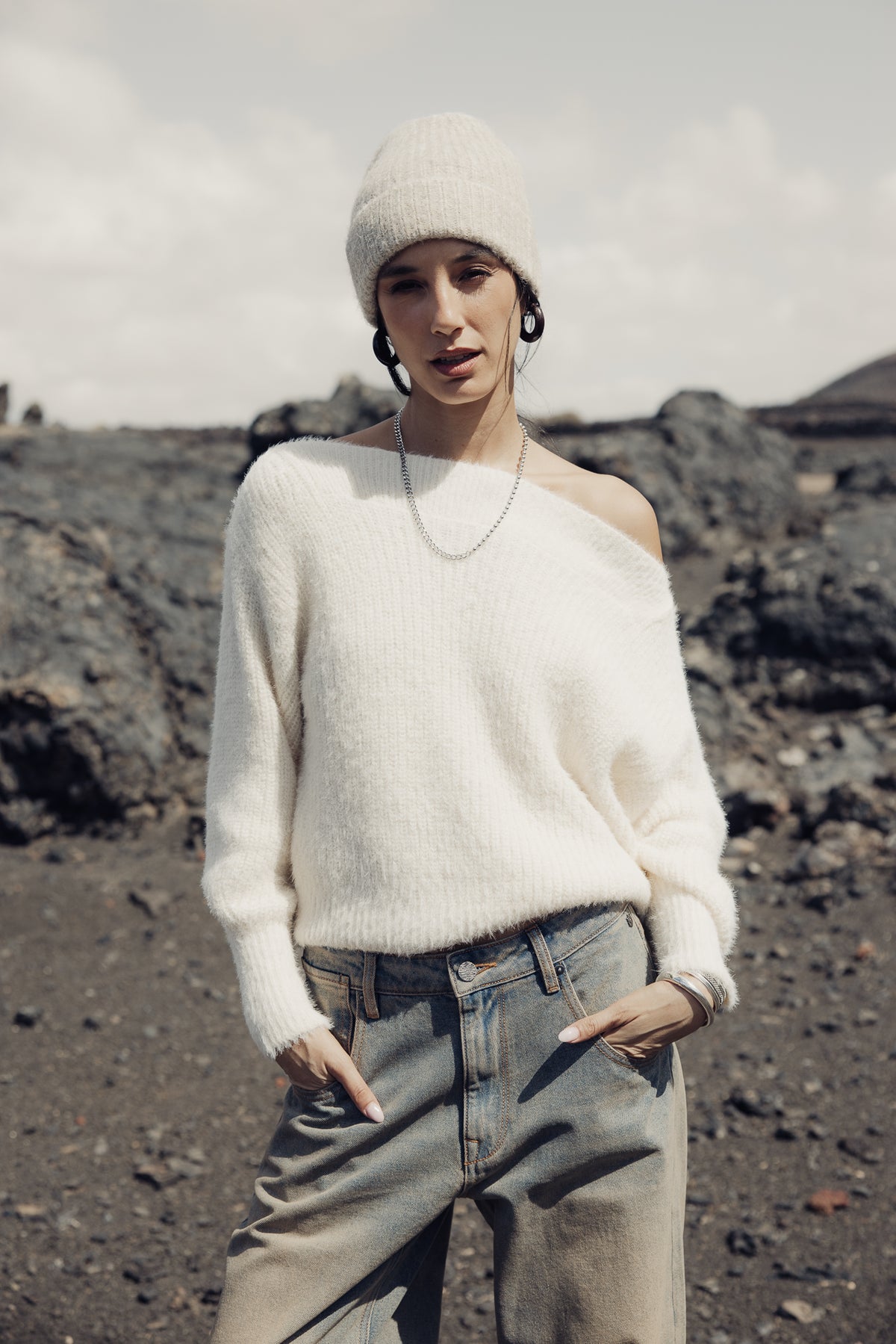 

Boat Neck Pullover Damen Peria Rib birch | Freeman T. Porter