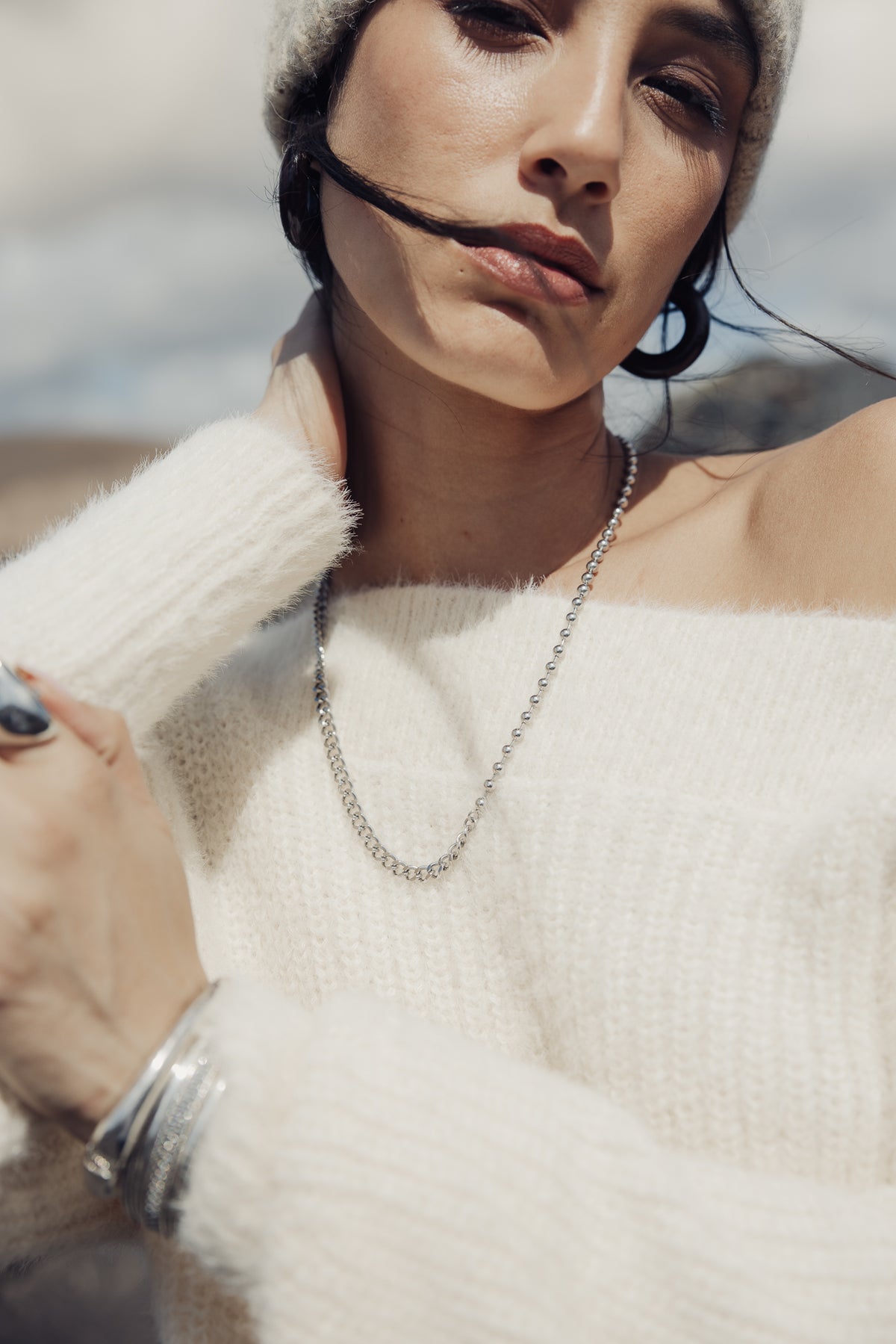 

Boat Neck Pullover Damen Peria Rib birch | Freeman T. Porter