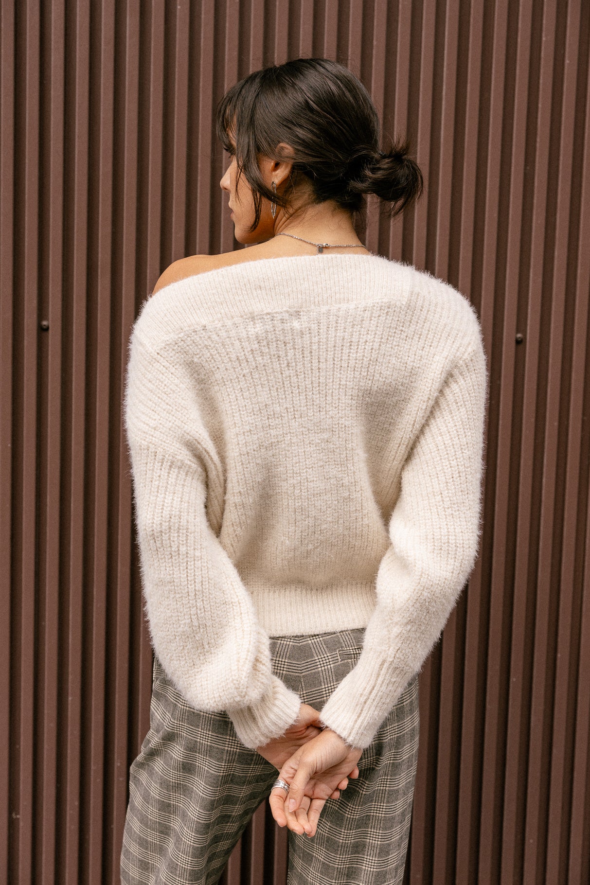 

Boat neck sweater Woman Peria Rib ecru | Freeman T. Porter