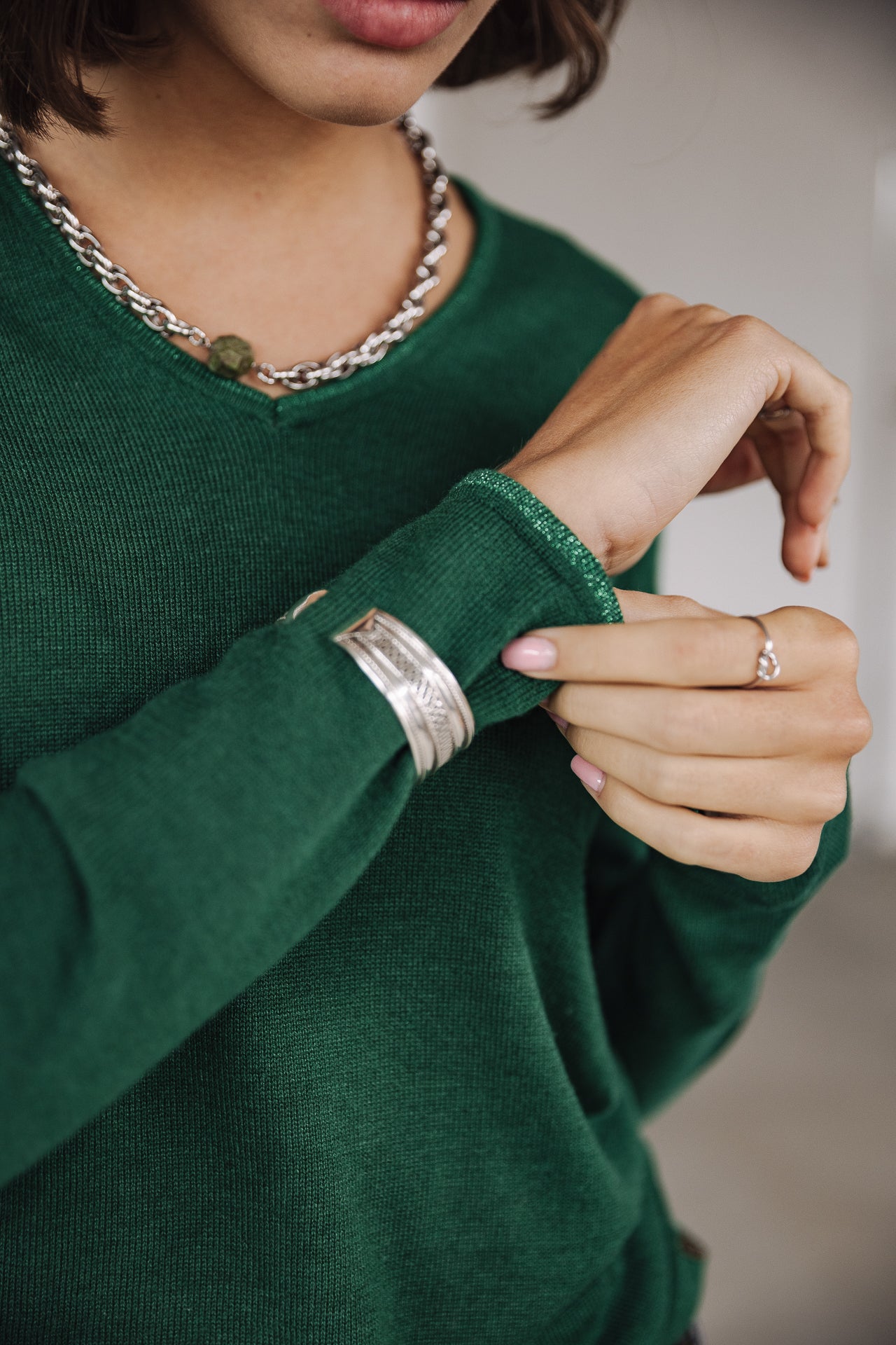 

Pull ajusté Woman Lorelia pine green | Freeman T. Porter