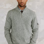 

Pull col montant zippé Hombres Franky Kiruna light grey melange | Freeman T. Porter