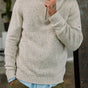 

Pull col montant zippé Hombres Franky Kiruna beige melange | Freeman T. Porter