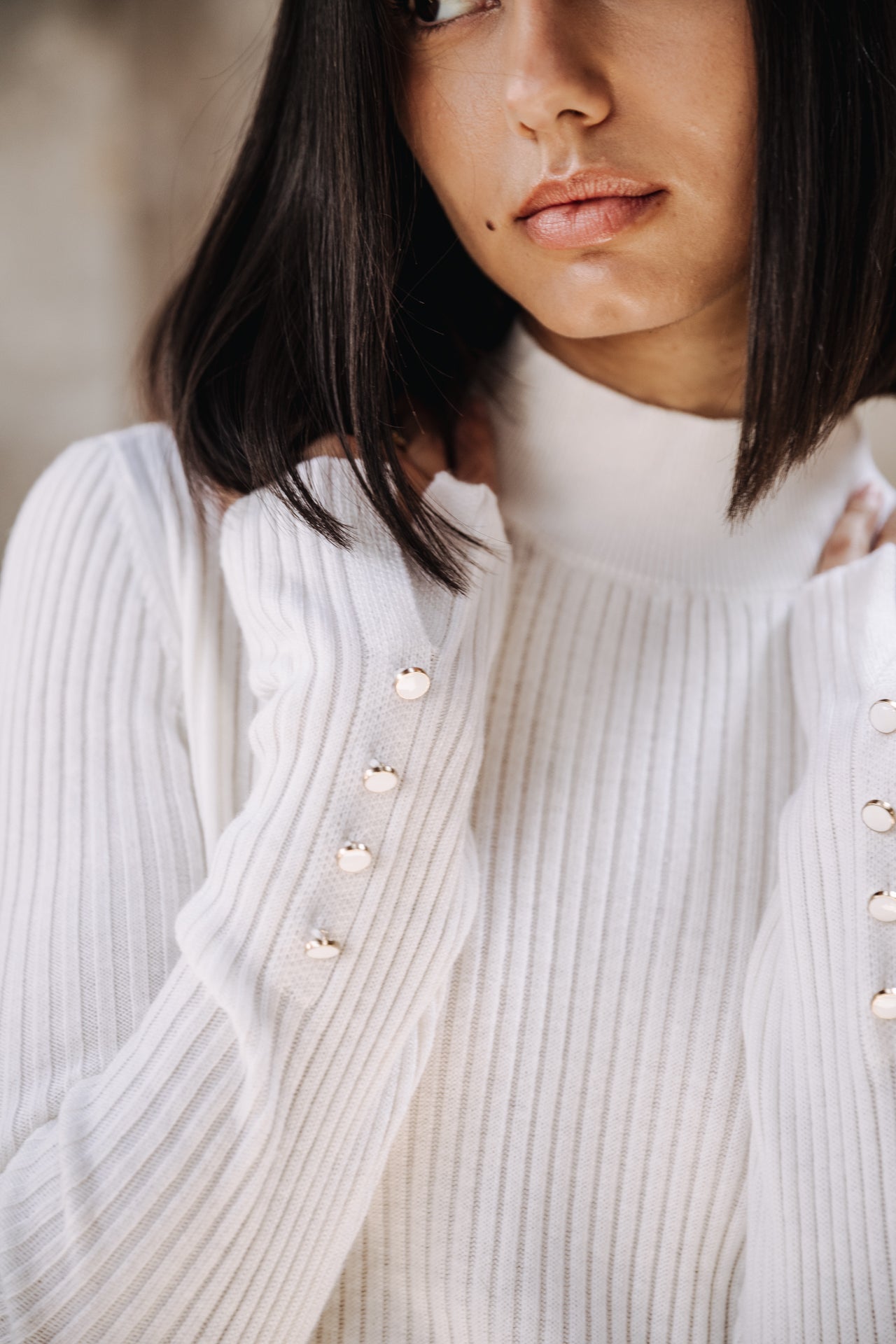 

Pull col montant Femme Pryma white | Freeman T. Porter