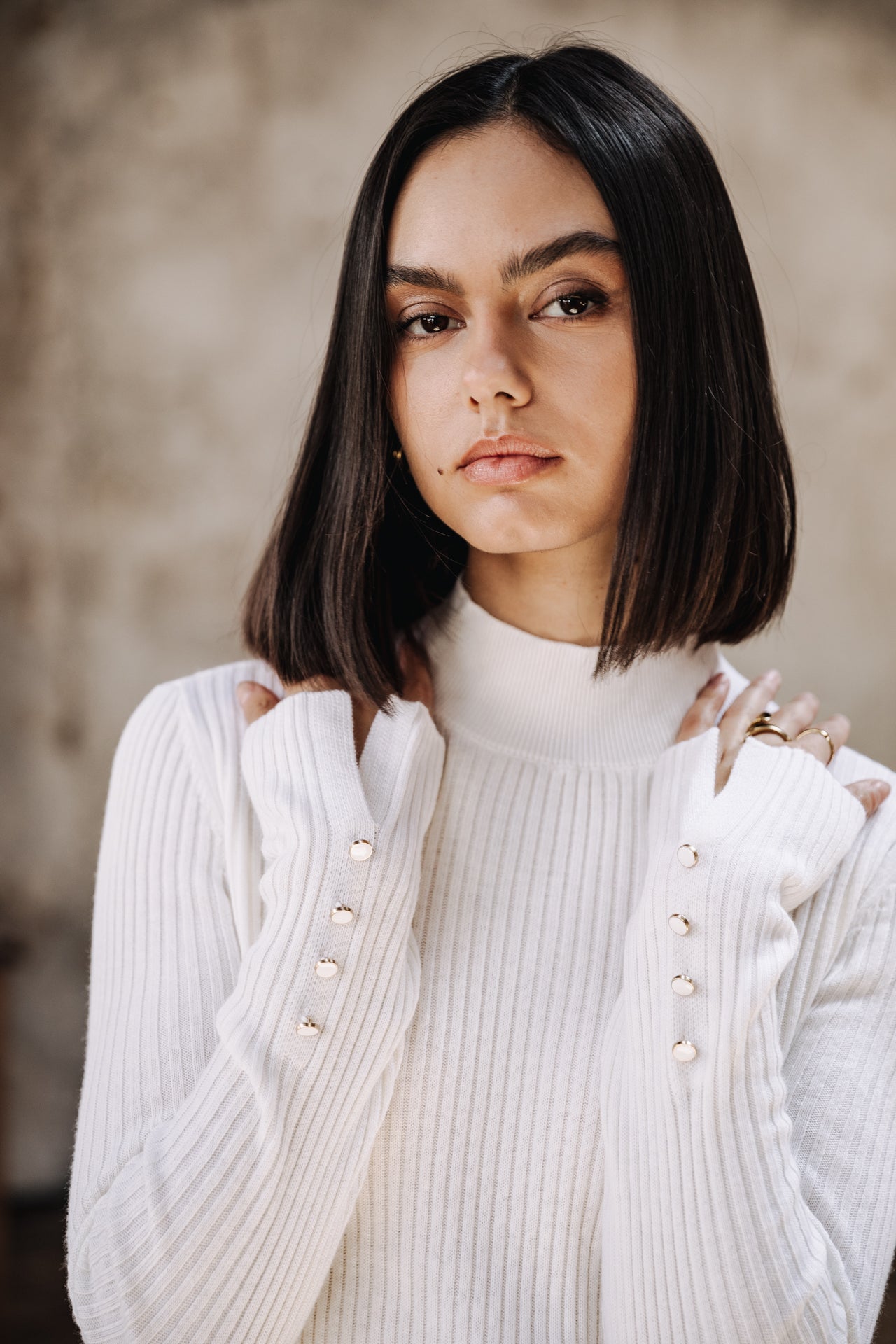 

Pull col montant Femme Pryma white | Freeman T. Porter