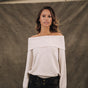

Pull manches longues Femme Polina white sand | Freeman T. Porter