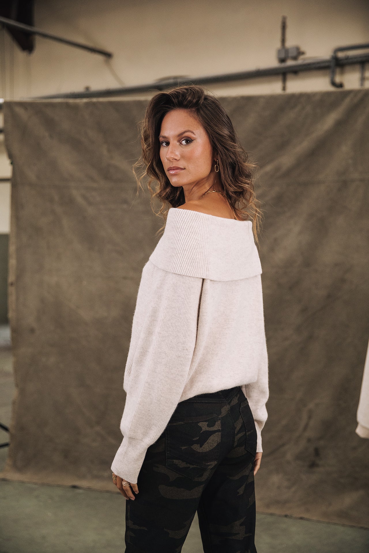 

Pull manches longues Femme Polina white sand | Freeman T. Porter