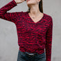 

Pull imprimé zebré Frau Parina Zebra crimson | Freeman T. Porter