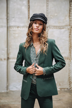 

Blazer cintré Femme Stessy Polyneo green gables | Freeman T. Porter