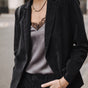 

Blazer large Femme Bernie Velvet black | Freeman T. Porter