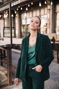 

Oversize Blazer Damen Bernie Velvet ponderosa pine | Freeman T. Porter