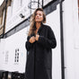 

Manteau en drap de laine Woman Mabella Plain Color black | Freeman T. Porter