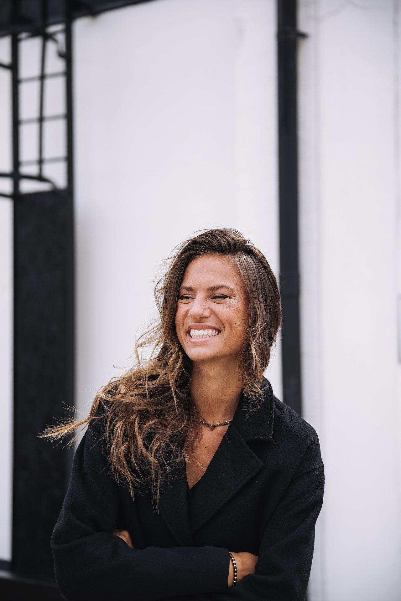 

Manteau en drap de laine Woman Mabella Plain Color black | Freeman T. Porter