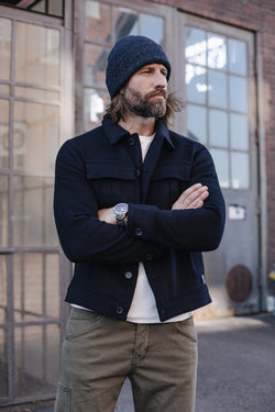 

Veste en drap de laine Homme Izak Cosy total eclipse | Freeman T. Porter