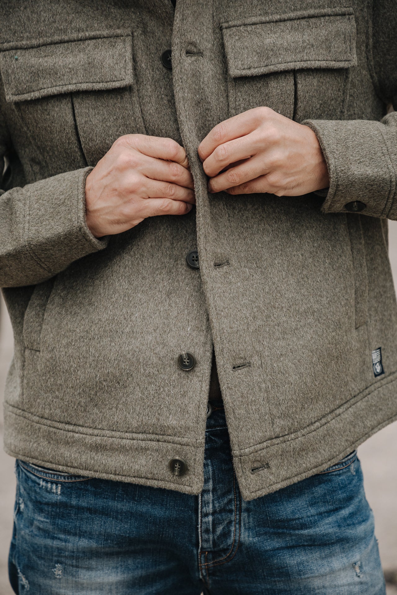 
              

Veste en drap de laine Men Izak Cosy ivy green | Freeman T. Porter
            