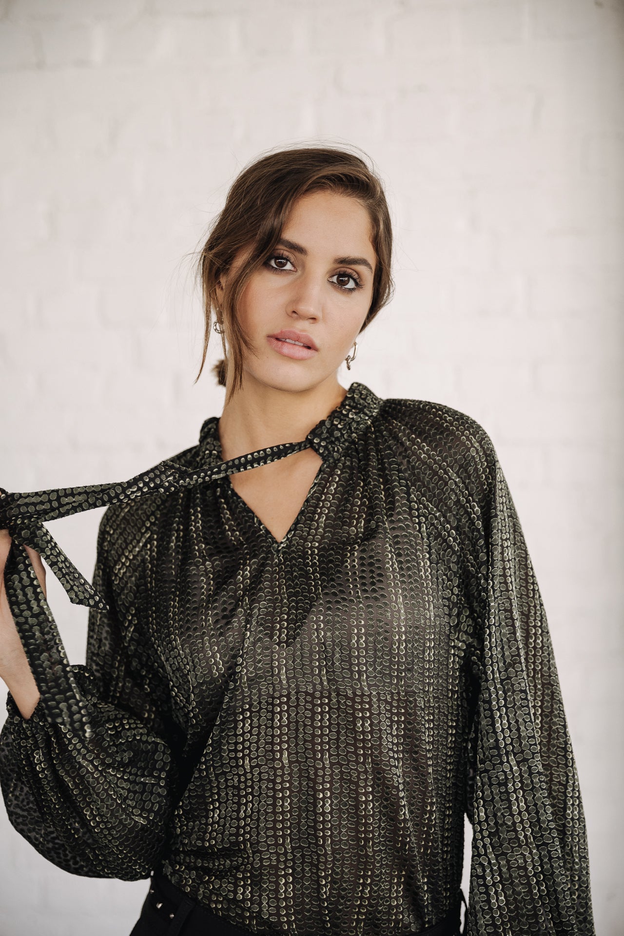 

Blouse oversize Femme Coraline Écaille black | Freeman T. Porter