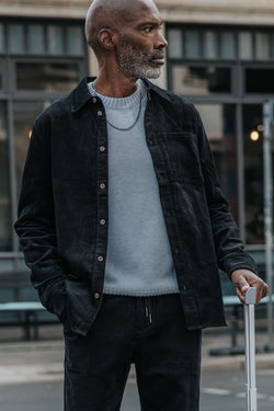 

Camisa de terciopelo Hombre Paolo Corduroy black | Freeman T. Porter