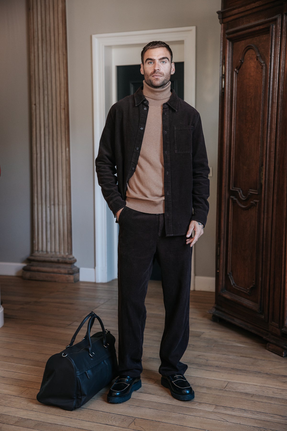 

Cordhemd Herren Paolo Corduroy chocolate torte | Freeman T. Porter