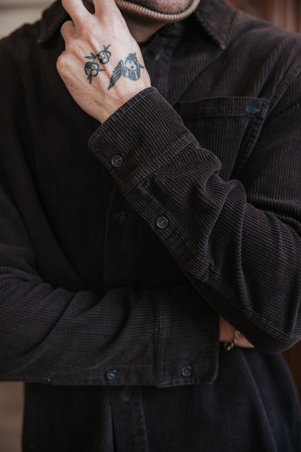 

Cordhemd Herren Paolo Corduroy chocolate torte | Freeman T. Porter