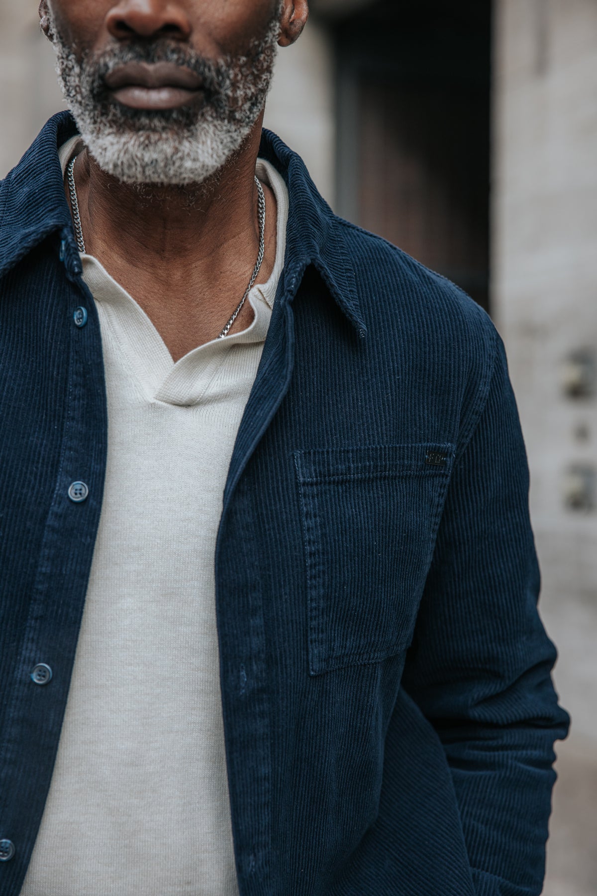 

Camisa de pana Hombre Paolo Corduroy dark sapphire | Freeman T. Porter