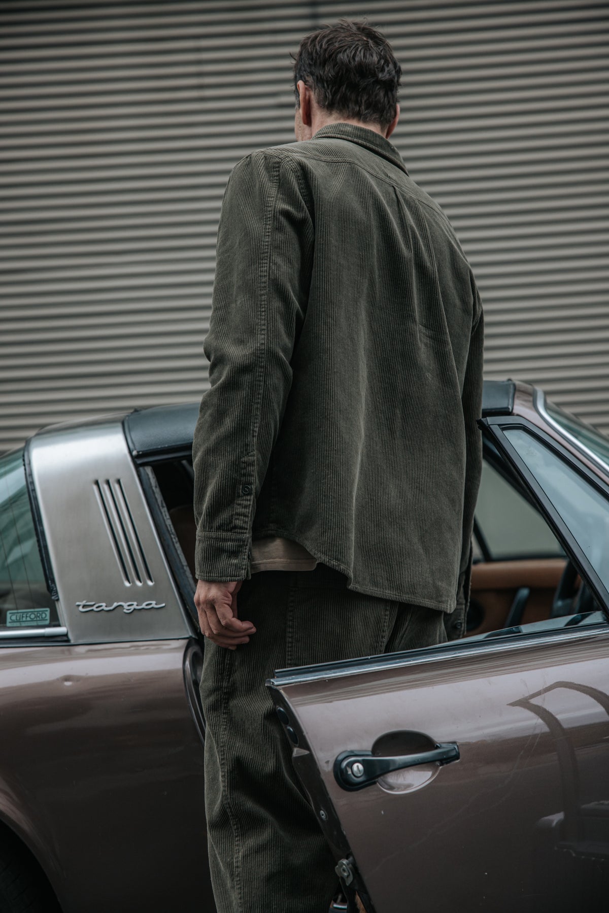 

Samthemd Herren Paolo Corduroy olive night | Freeman T. Porter