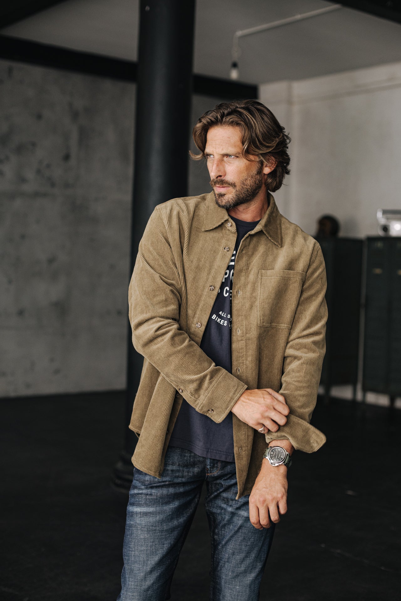 

Samthemd Herren Paolo Corduroy ivy green | Freeman T. Porter