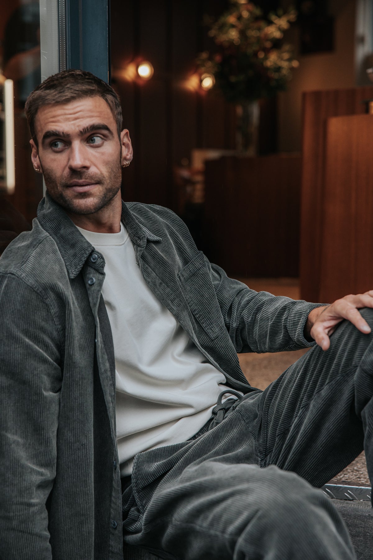 

Chemise en velours Homme Paolo Corduroy washed grey | Freeman T. Porter