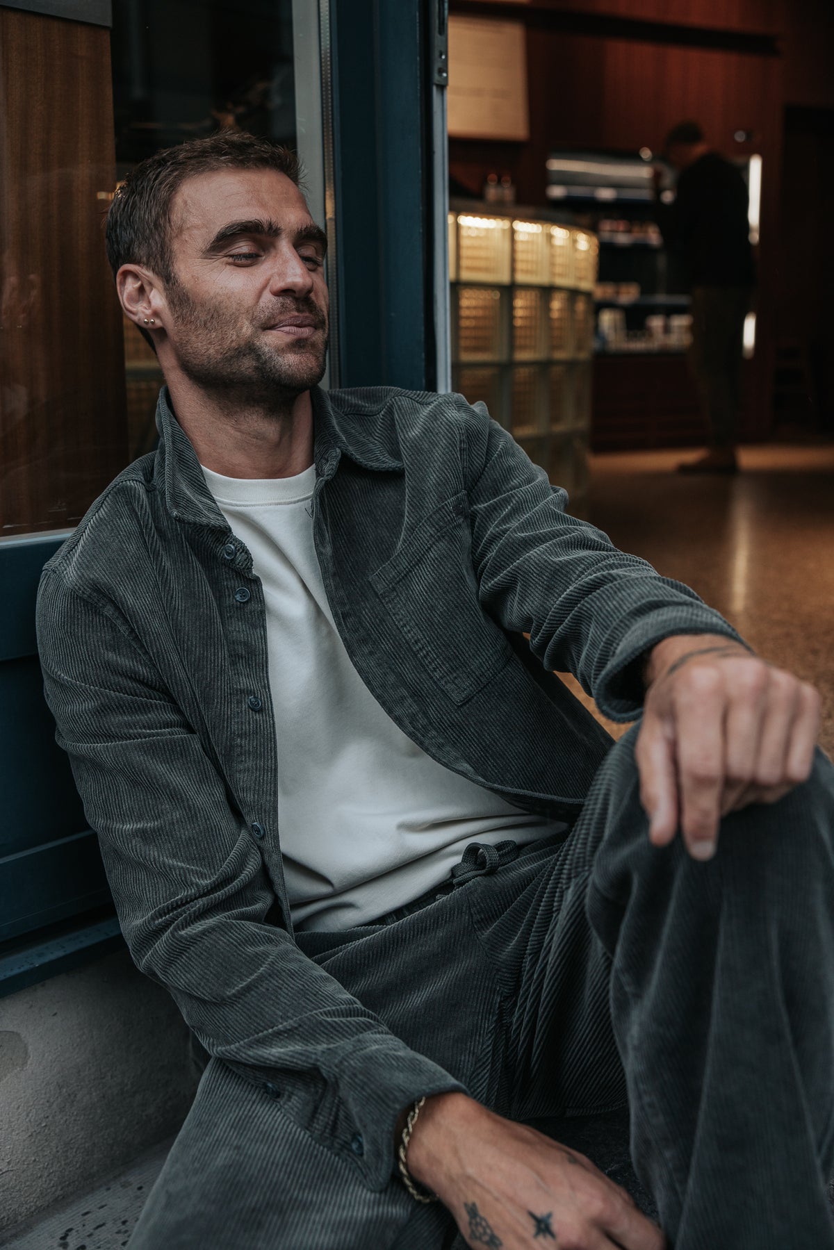 

Chemise en velours Homme Paolo Corduroy washed grey | Freeman T. Porter