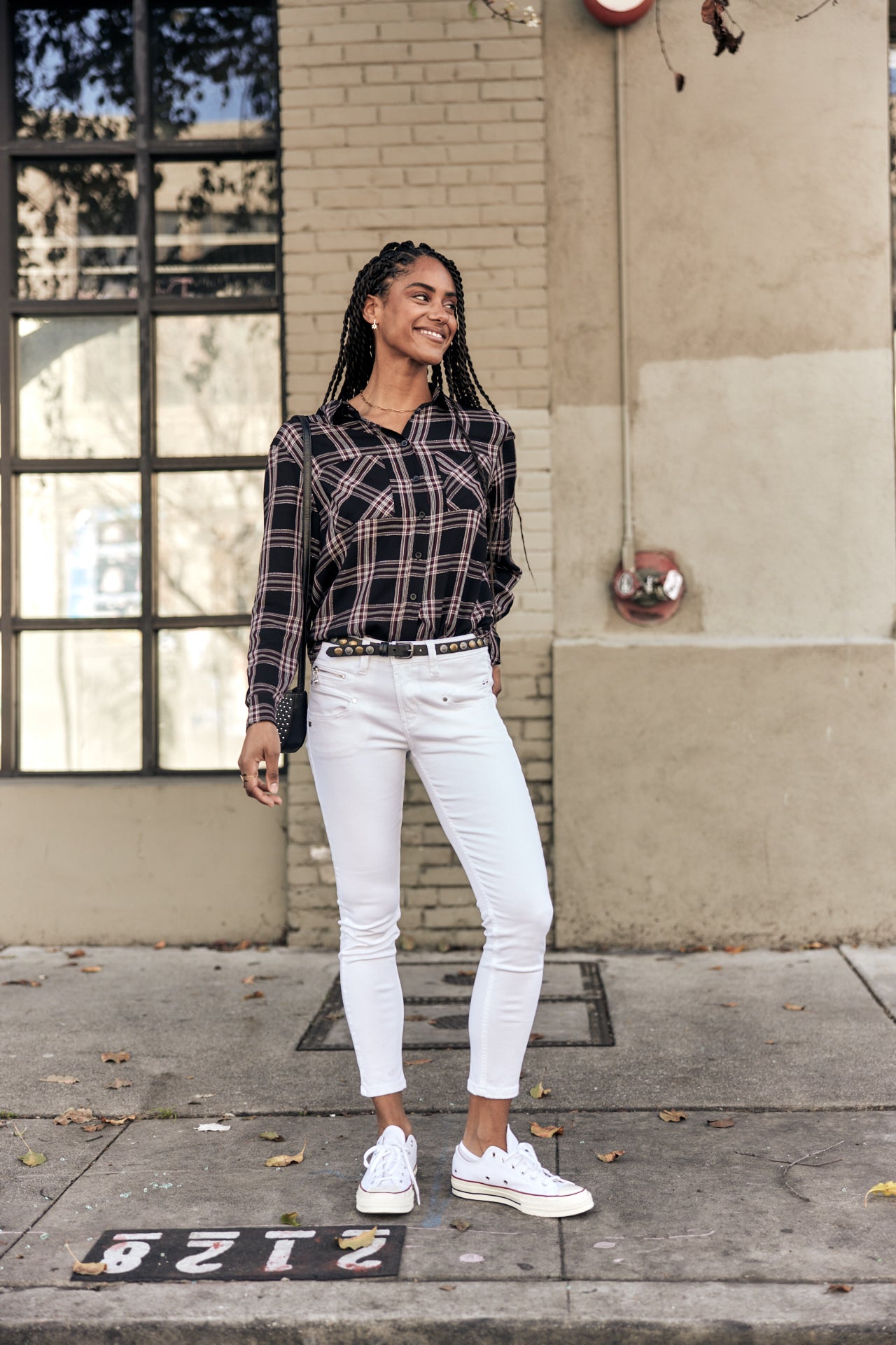 

Top manches longues Mujer Tickya Plaid black | Freeman T. Porter