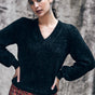 

Pull col V Woman Prama black | Freeman T. Porter
